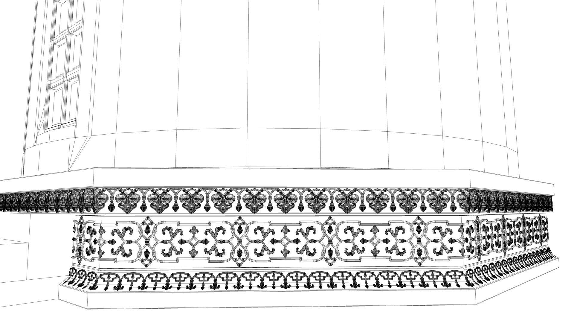 Big Taj Minar 3D model_16