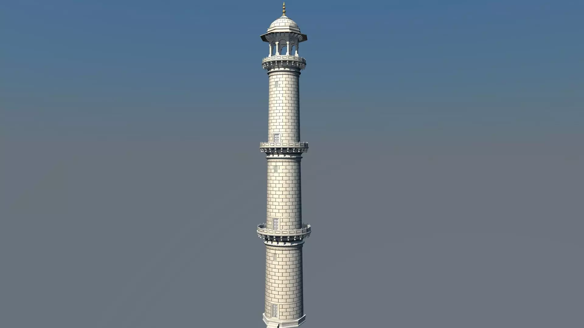 Big Taj Minar 3D model_0