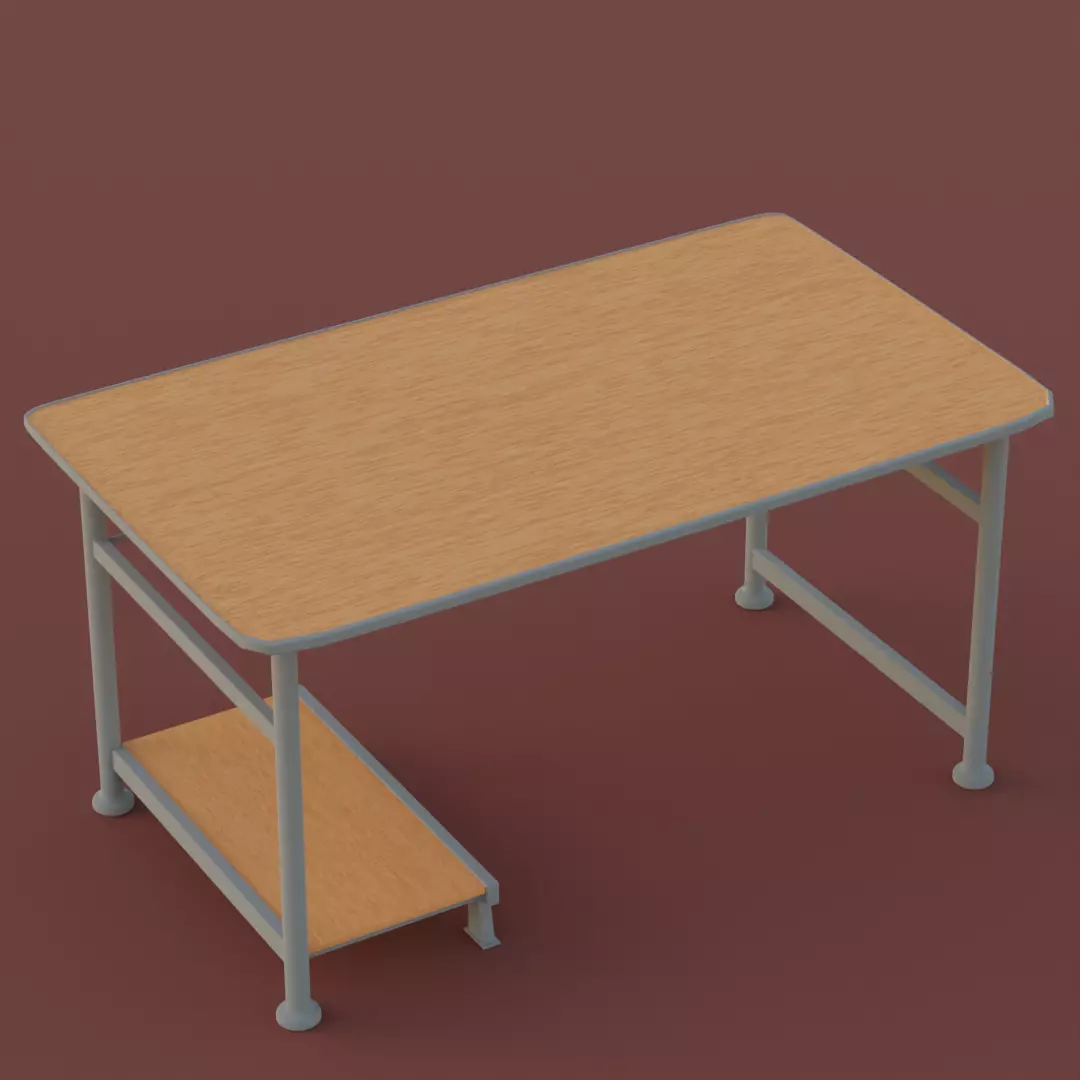 Simple desk 3D model
