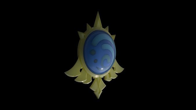 Genshin Impact Mondstadt Hydro Vision 3D print model