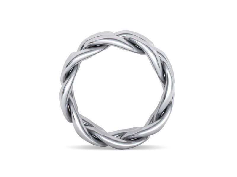 Cuban Link Chain Ring Miami Ring 12mm wide 3D print model_15