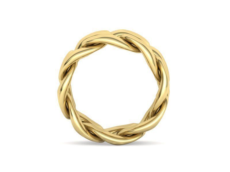 Cuban Link Chain Ring Miami Ring 12mm wide 3D print model_16