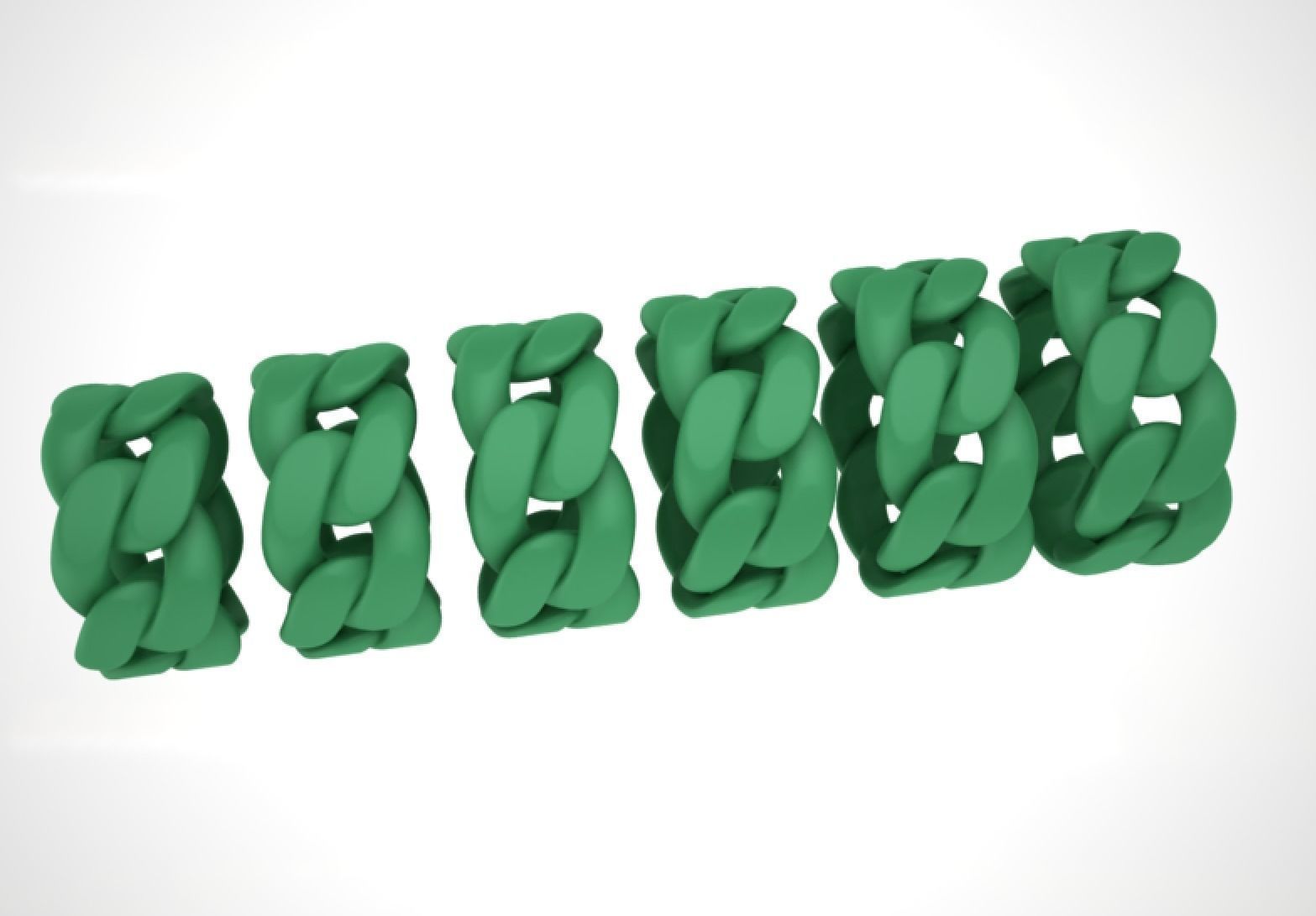 Cuban Link Chain Ring Miami Ring 12mm wide 3D print model_22