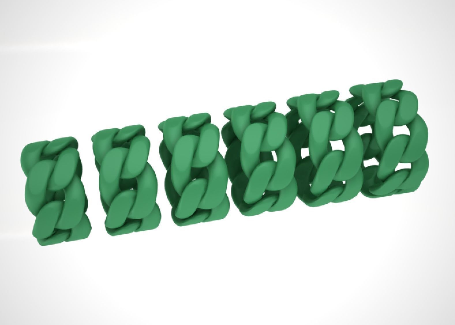 Cuban Link Chain Ring Miami Ring 12mm wide 3D print model_21