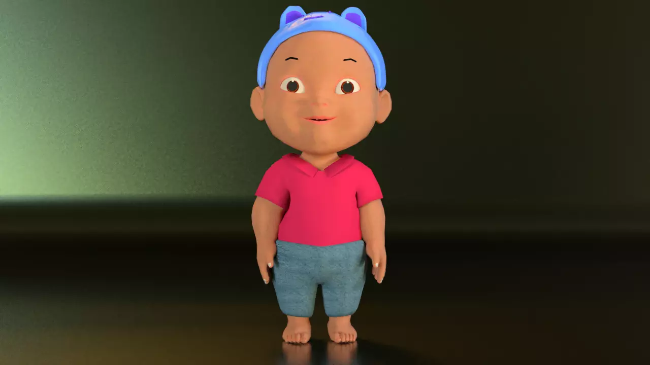 BABY BOY CHARACTER 3D model