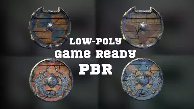 Viking shield kit game ready