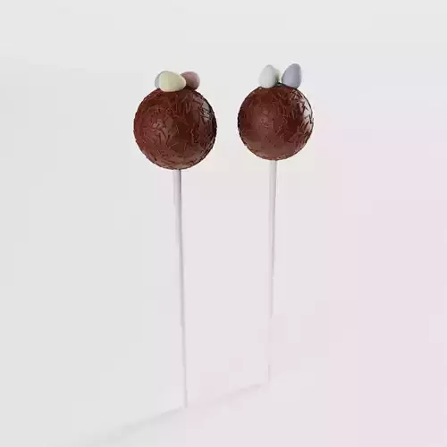 Easter Cake Pops 3D model