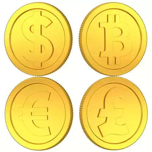 Coins Collection 01 3D model
