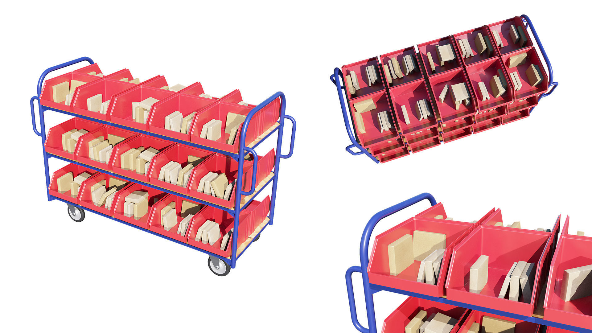 Warehouse Trolley 3D model