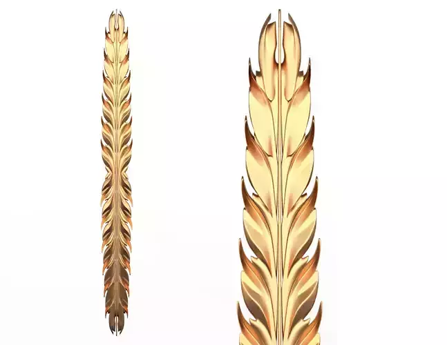 3D Leave Carving Plaster Molding Decoration 4