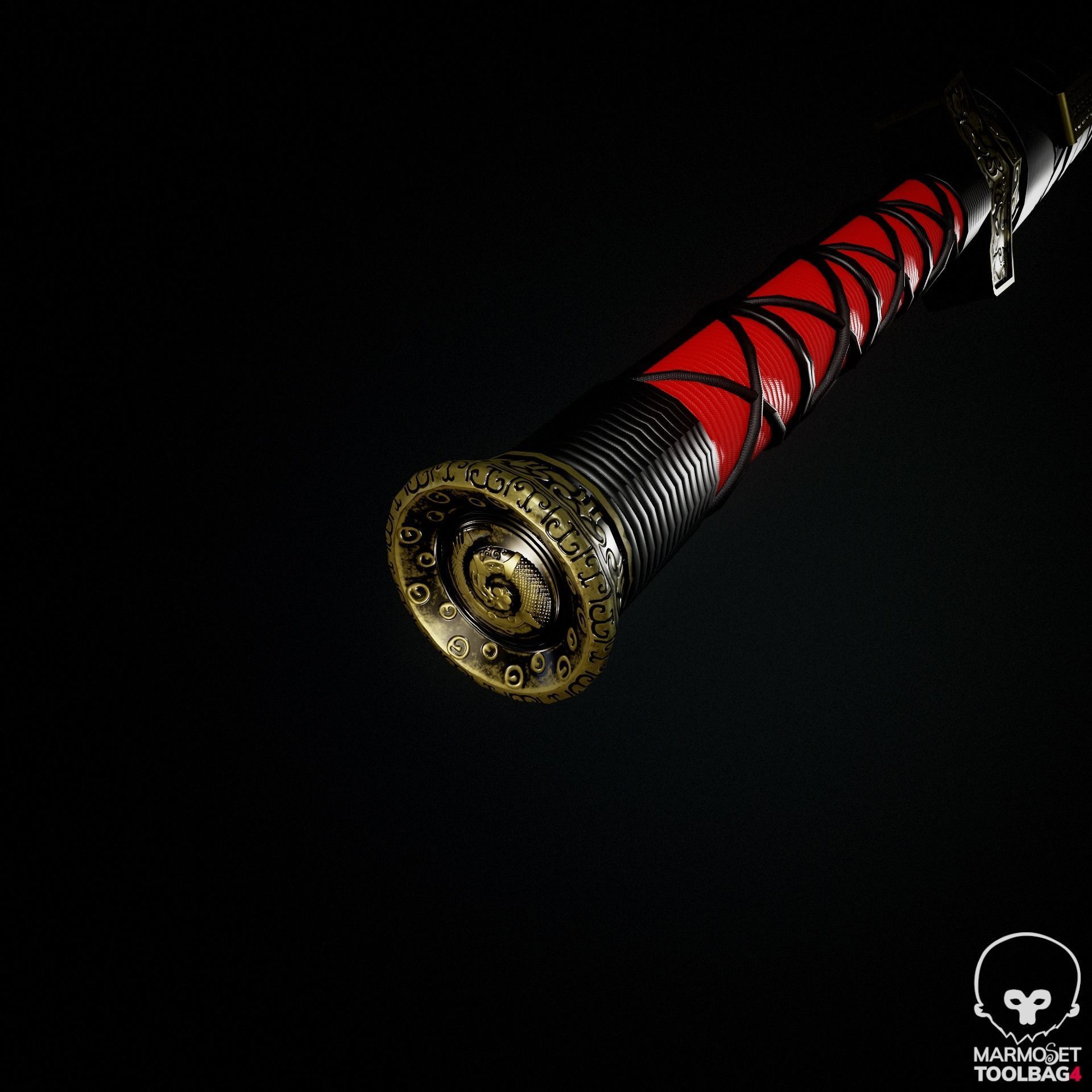 HanJian Sword Low-poly 3D model_2