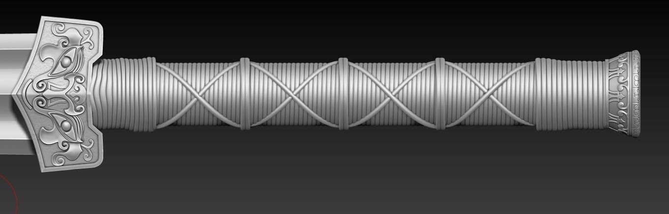 HanJian Sword Low-poly 3D model_8