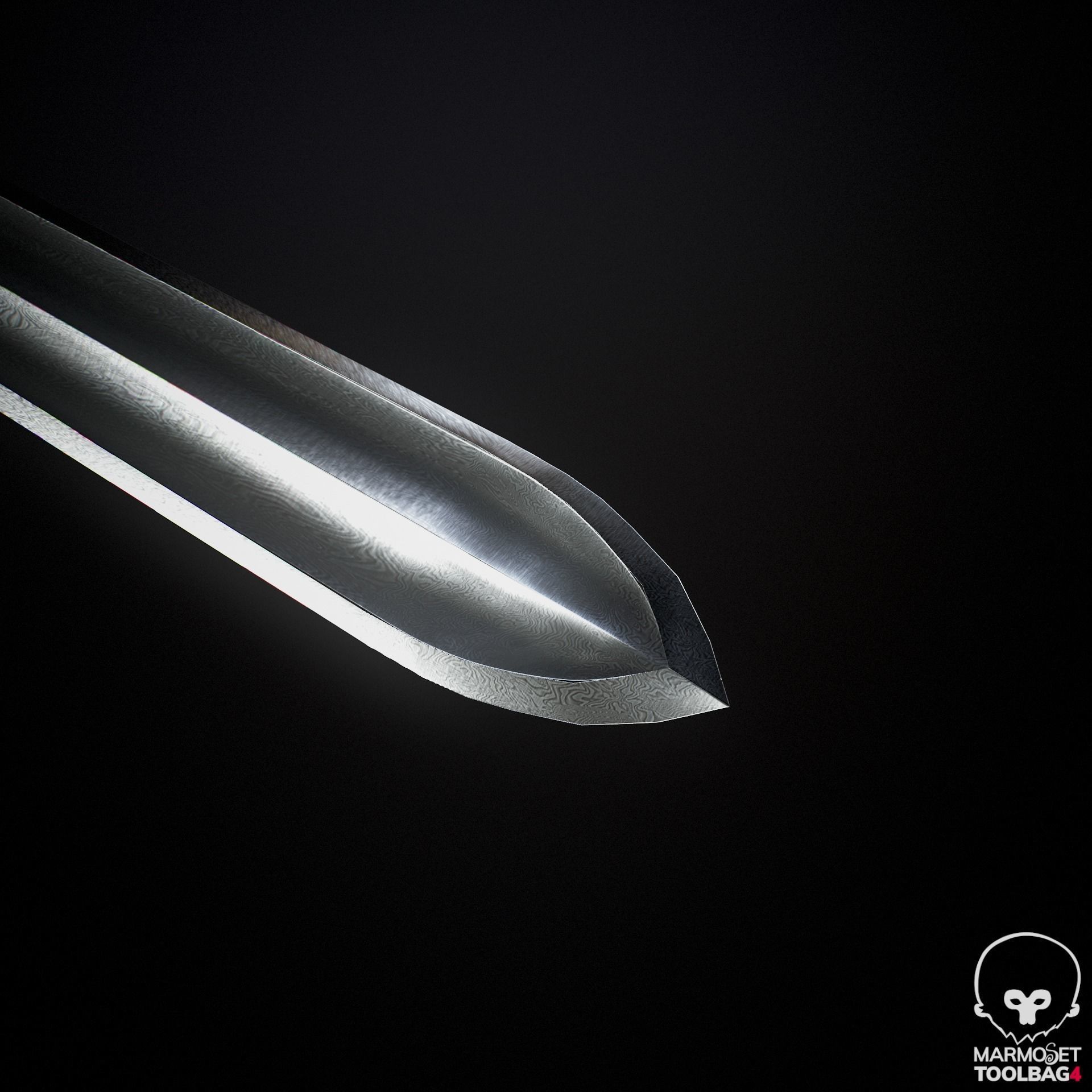 HanJian Sword Low-poly 3D model_5