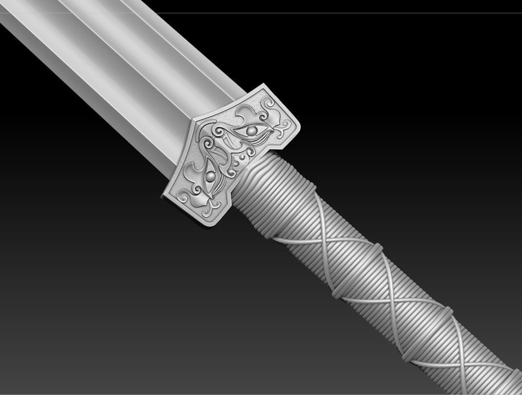 HanJian Sword Low-poly 3D model_6