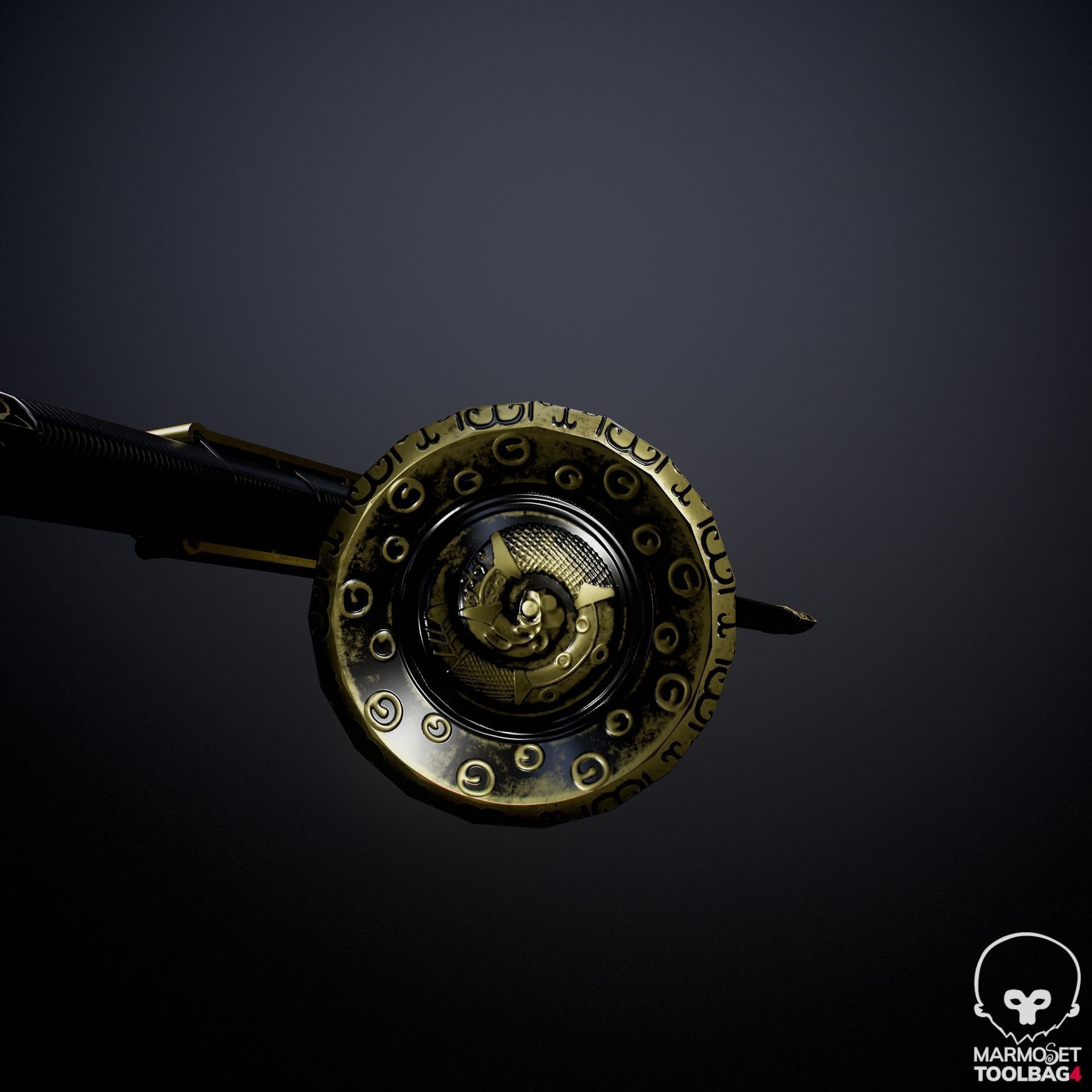 HanJian Sword Low-poly 3D model_3