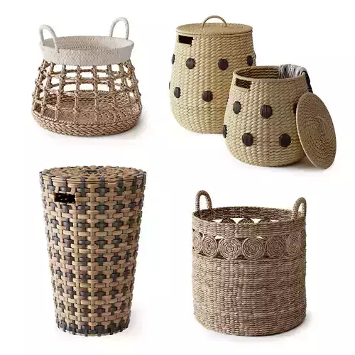 Baskets Set 05 3D model