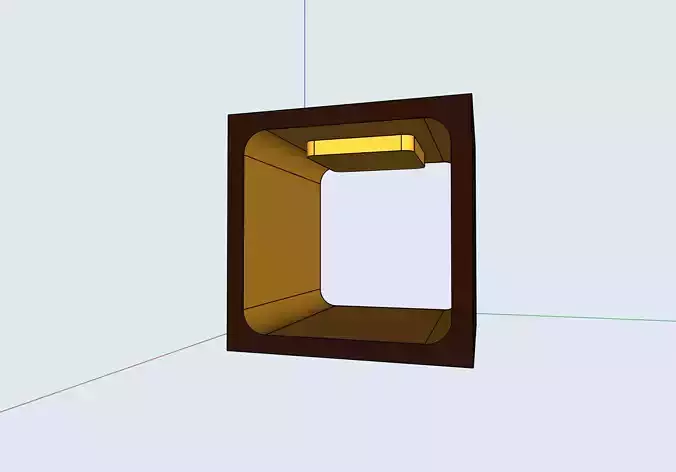 Calma door with light in it