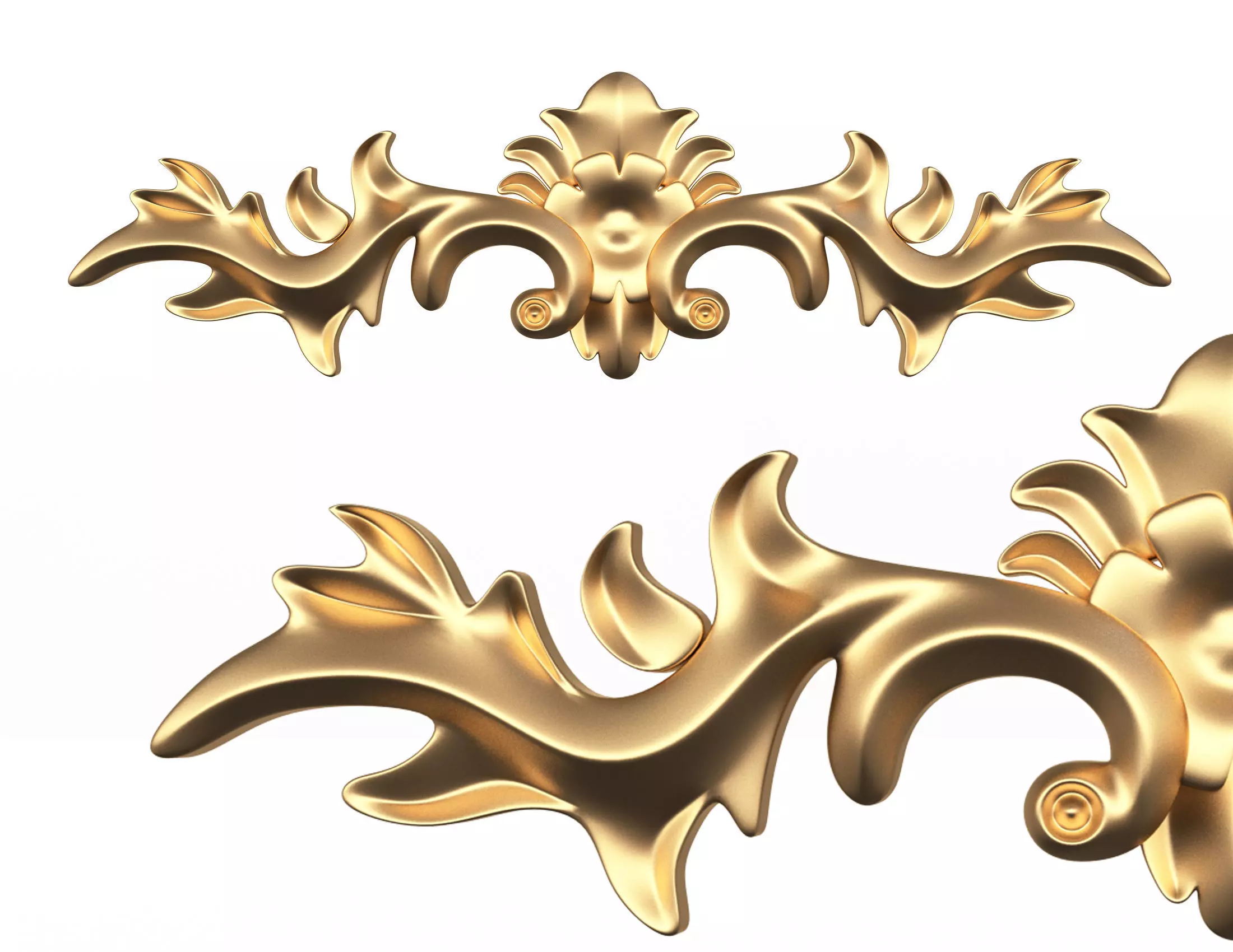 D Carving Plaster Molding Decoration Shahin K Low-poly 3D model