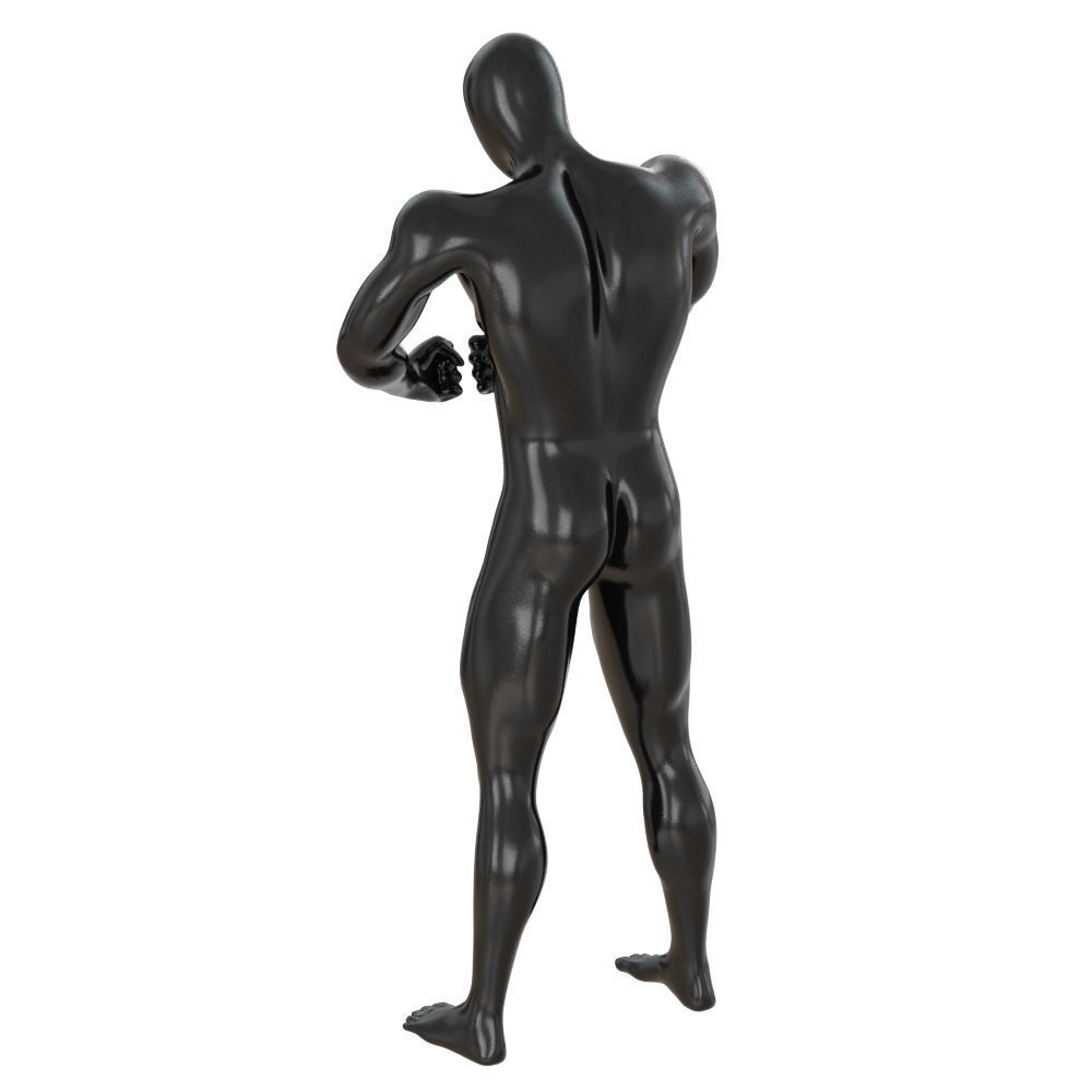 Abstract fitness mannequin with muscles 159 3D model_4