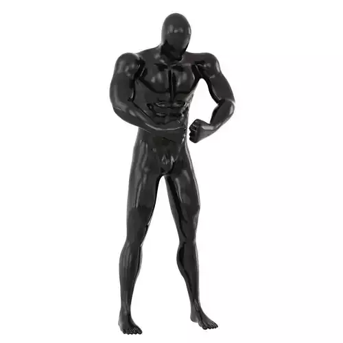 Abstract fitness mannequin with muscles 159