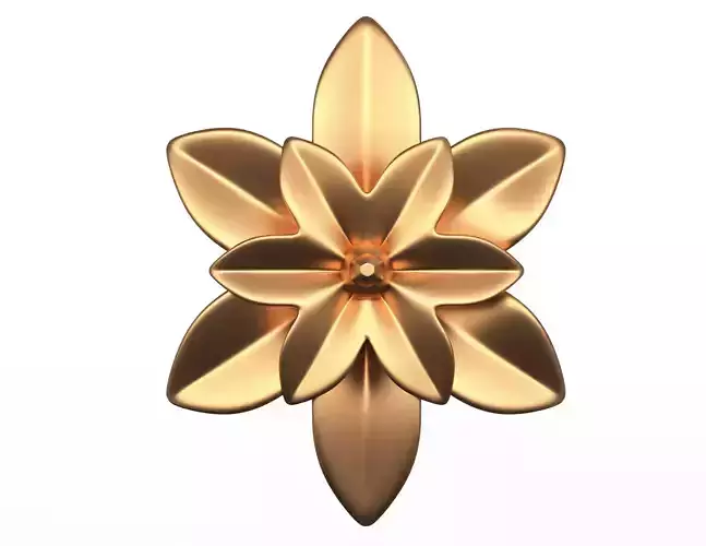 Round Rosette Plaster Molding Decoration