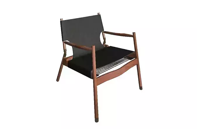 armchair chair with fabric and wooden frame