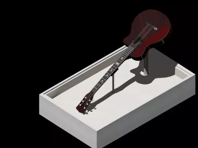 Guitar show piece Free 3D model