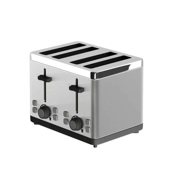 Gray Toaster 3D model_0