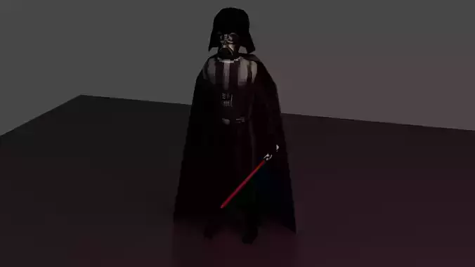 Darth Vader Low-poly 3D model