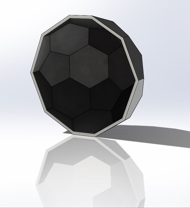 Truncated Icosahedron 3D print model_2