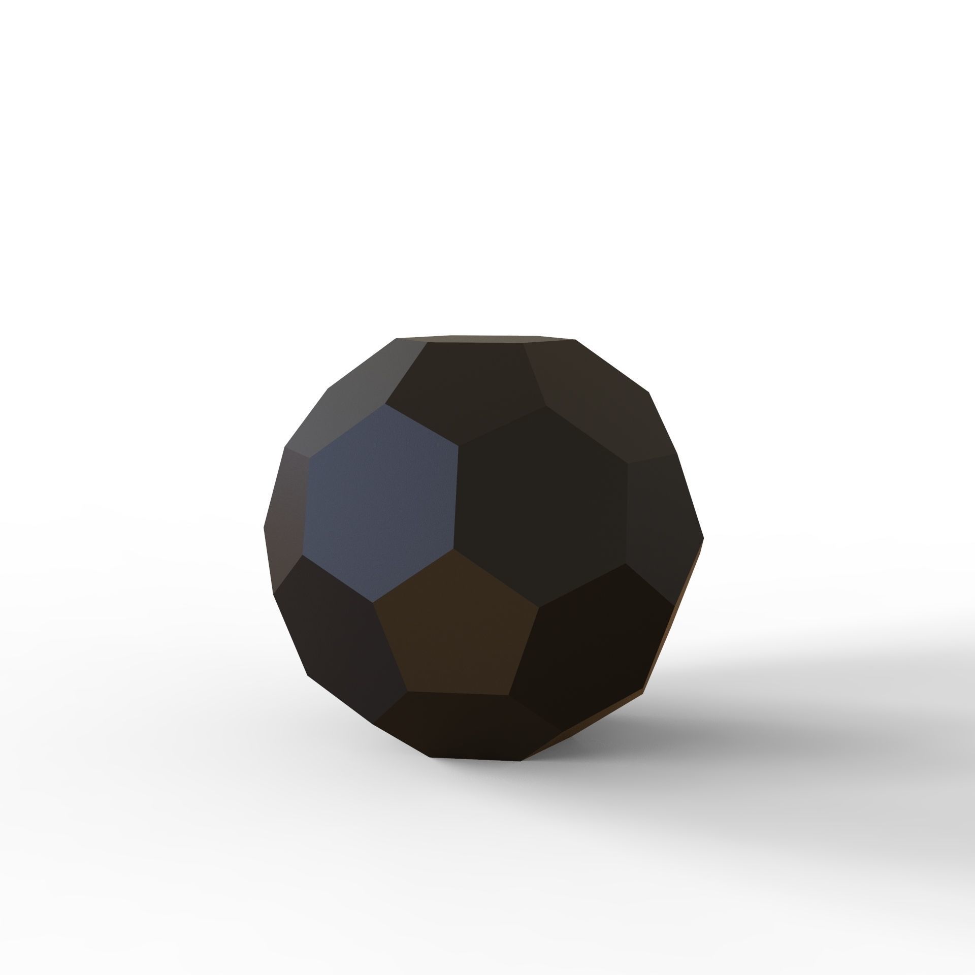 Truncated Icosahedron 3D print model_5