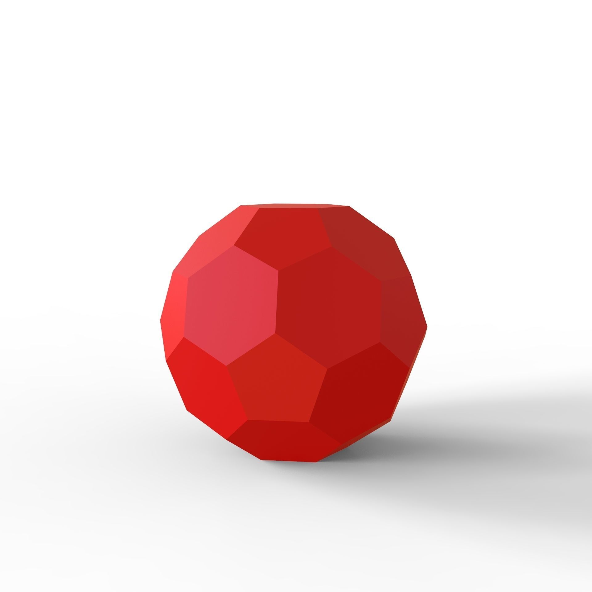 Truncated Icosahedron 3D print model_4