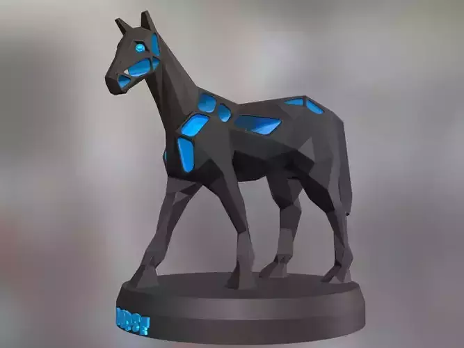 Voronoi Horse Pose