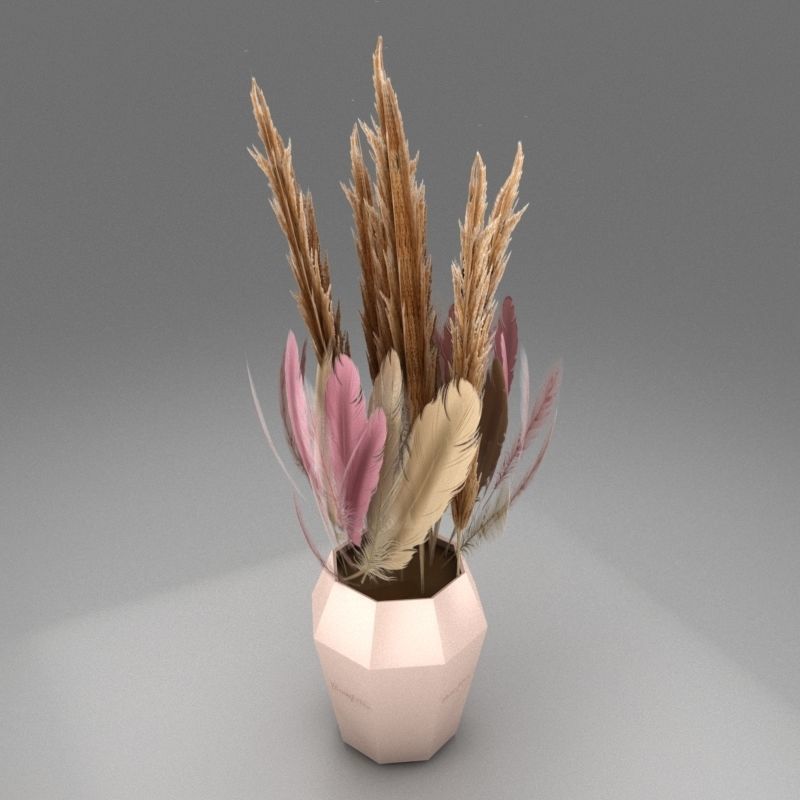 flower rustic Free 3D model_2