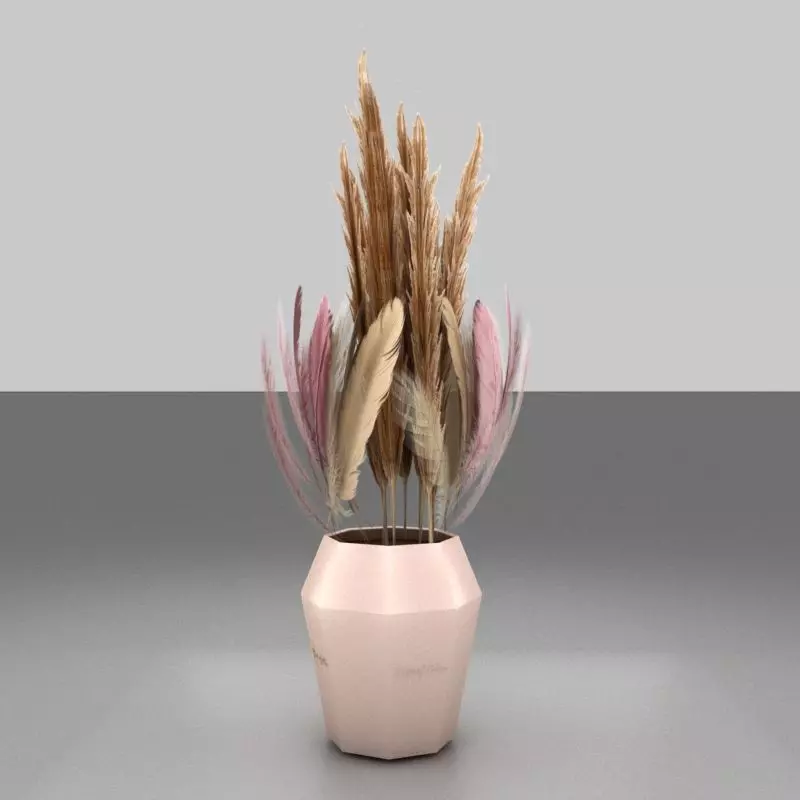 flower rustic Free 3D model_0