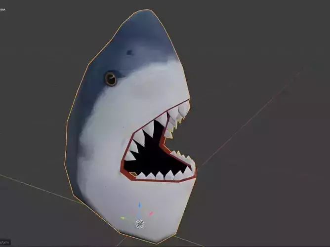 Shark Mask Low-poly 3D model