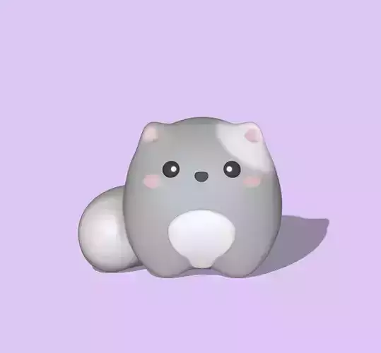 Cute Round Cat
