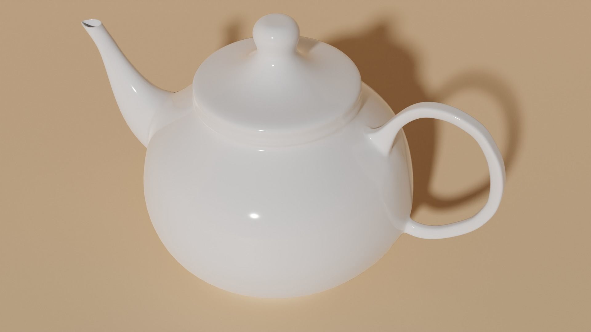 Basic Teapot model Free 3D model_4