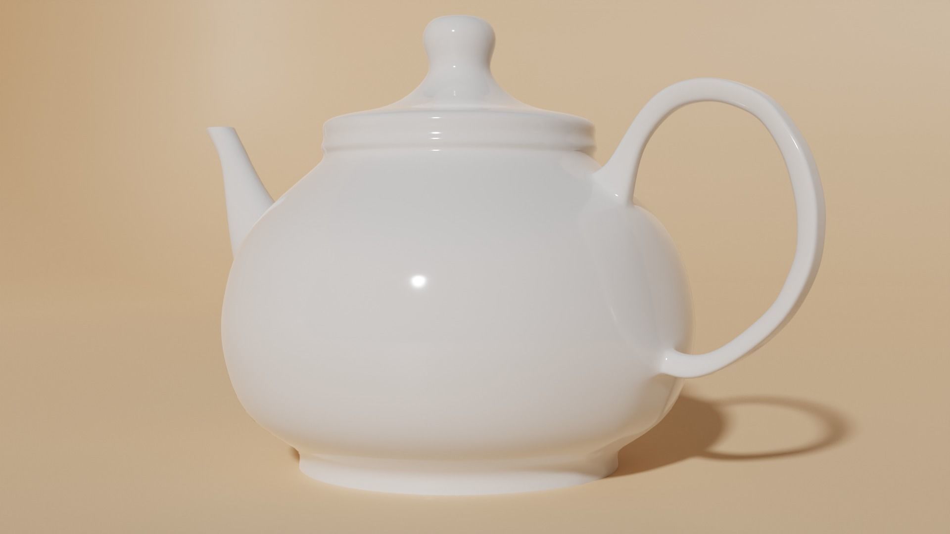 Basic Teapot model Free 3D model_1