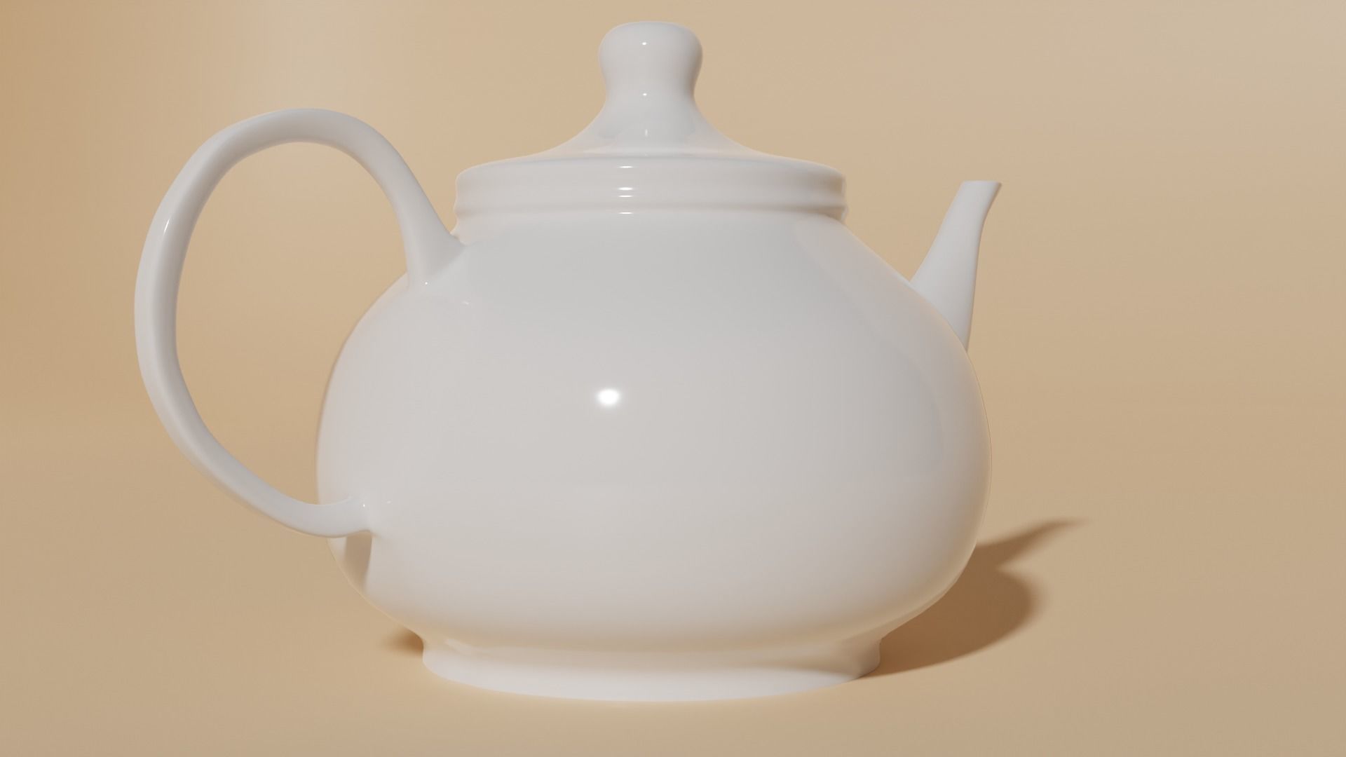 Basic Teapot model Free 3D model_3