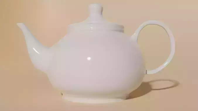 Basic Teapot model Free 3D model