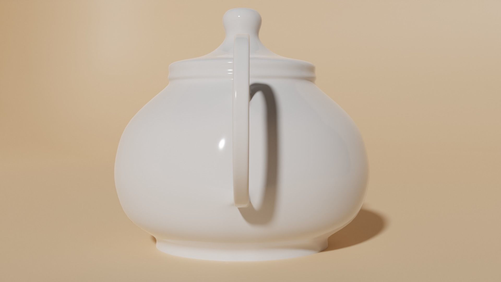 Basic Teapot model Free 3D model_2