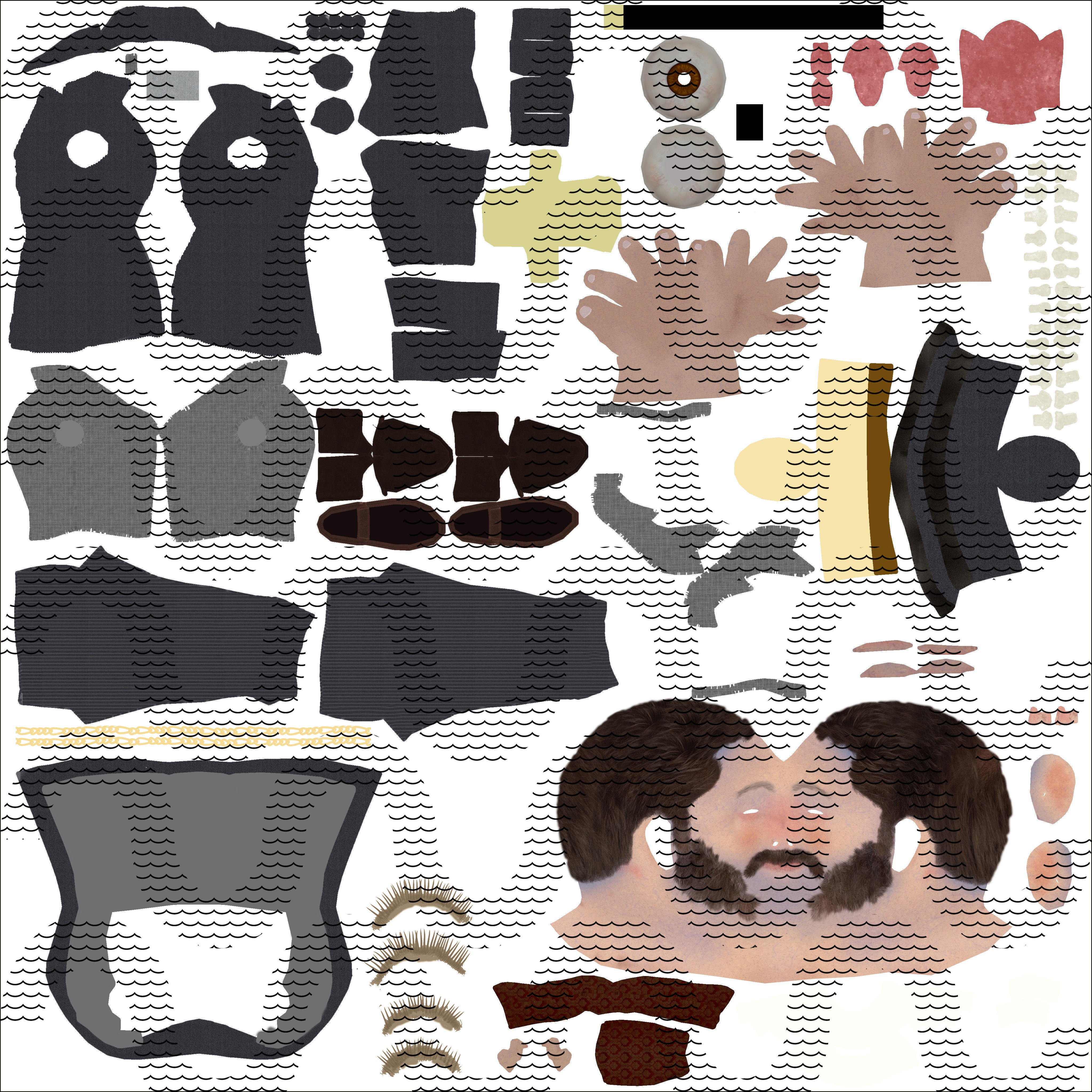 Victorian Gentleman STATIC not rigged - Low Poly Low-poly 3D model_22