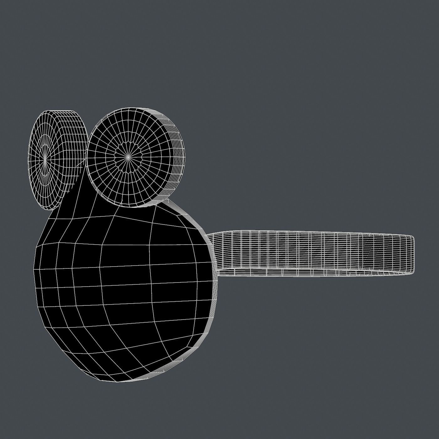 Gas mask helmet 3d model scifi Low-poly  Low-poly 3D model_6