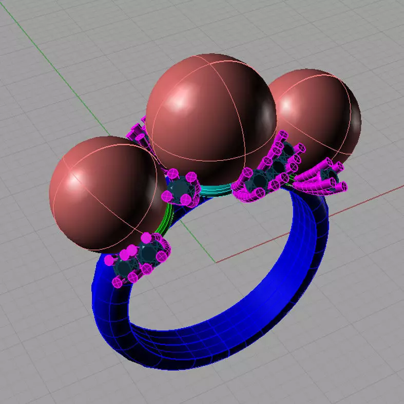 Ring perl thaiti 3D print model AP02 3D print model_0