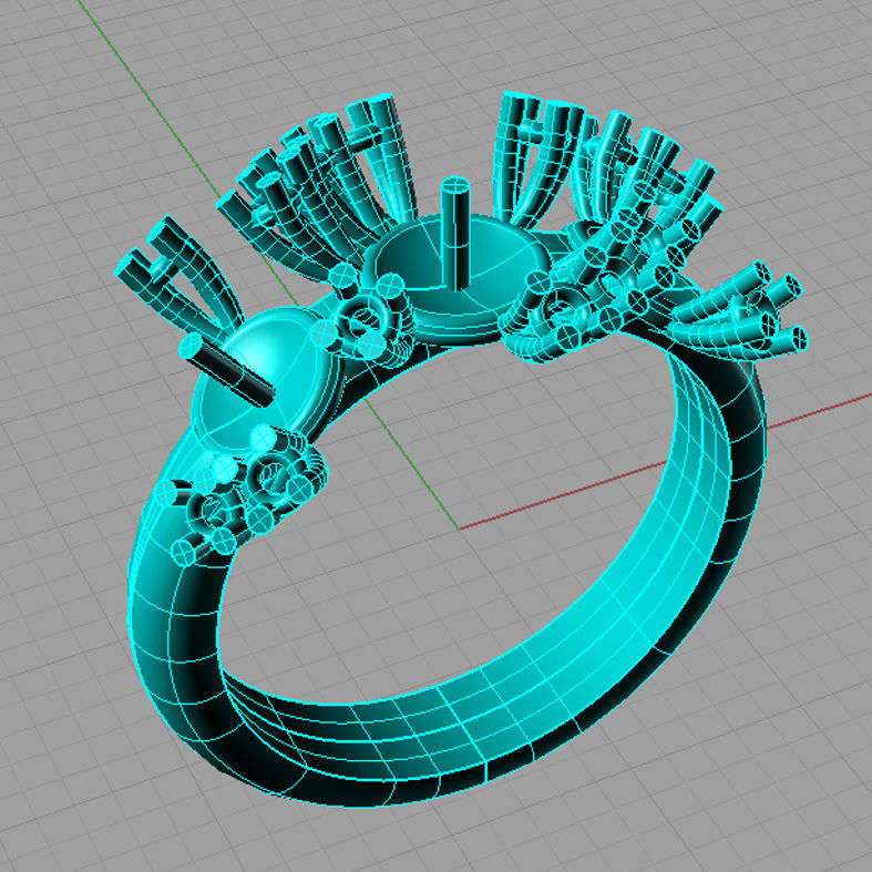 Ring perl thaiti 3D print model AP02 3D print model_4