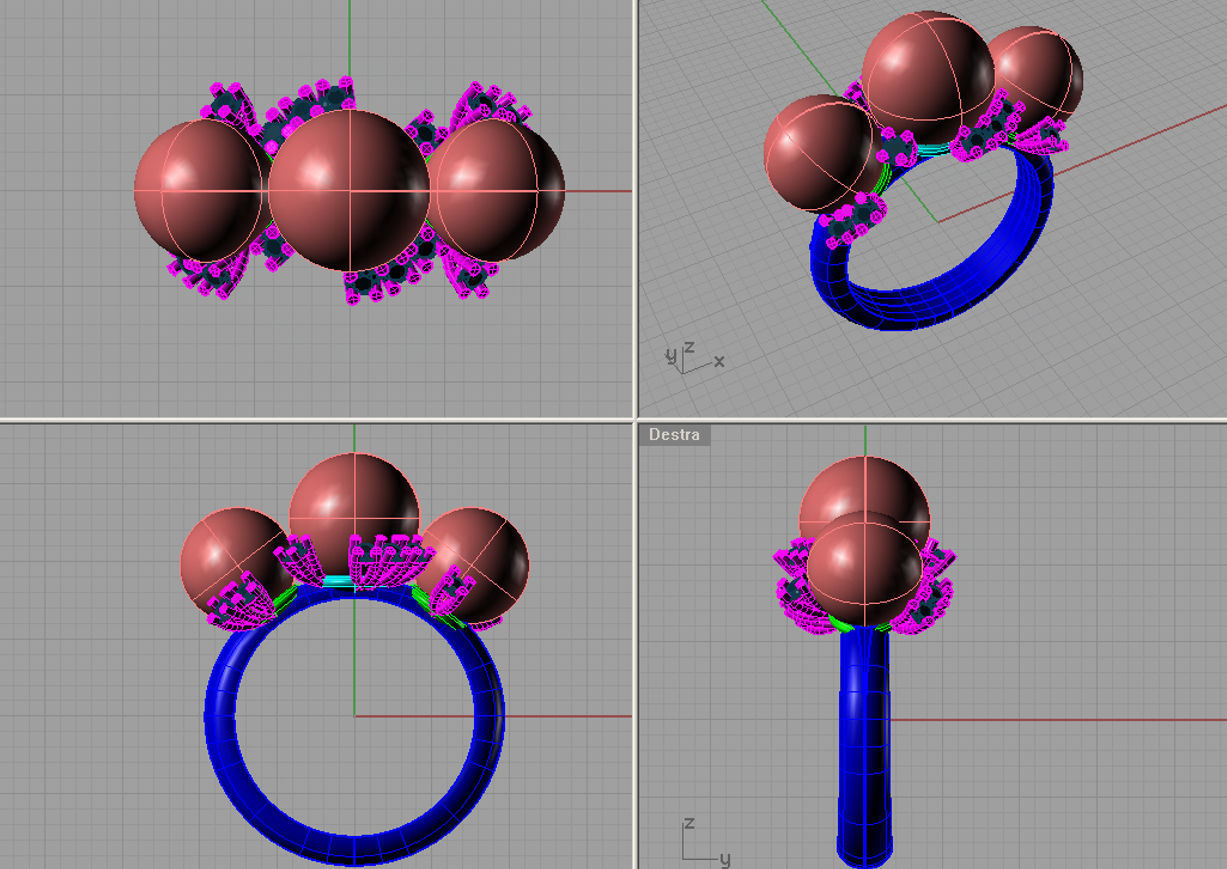 Ring perl thaiti 3D print model AP02 3D print model_2