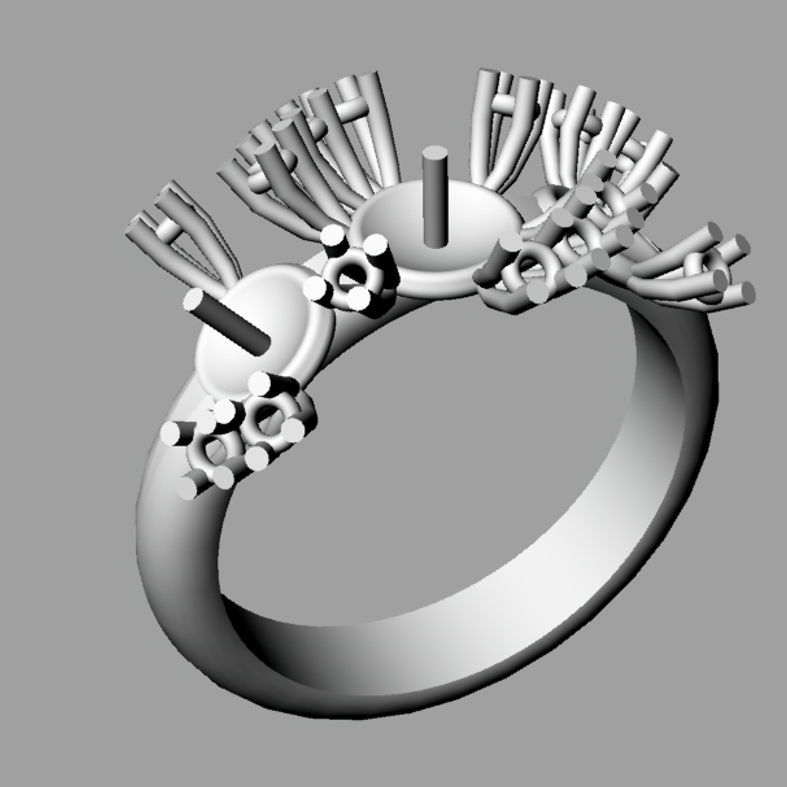 Ring perl thaiti 3D print model AP02 3D print model_5