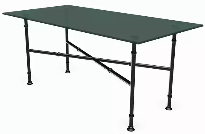 Square Dinning Table 3D model