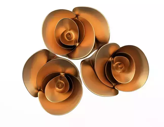 Rose Plaster Molding Decoration CNC